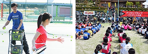 トーナメントやテニススクールも開催・運営しています。